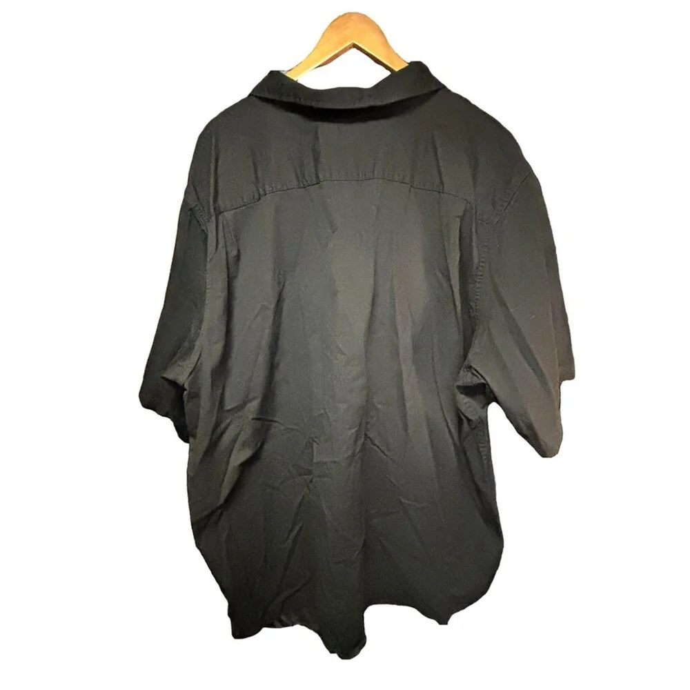 Wrangler Mens Black Short Sleeve Button Down Work Shirt 3XL - Picture 3 of 6